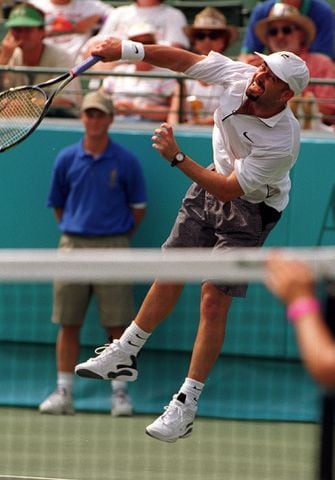 Andre Agassi gets the gold