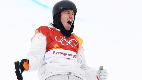 PYEONGCHANG-GUN, SOUTH KOREA - FEBRUARY 14:  Shaun White of the United States celebrates after his third run during the Snowboard Men's Halfpipe Final on day five of the PyeongChang 2018 Winter Olympics at Phoenix Snow Park on February 14, 2018 in Pyeongchang-gun, South Korea.  (Photo by Cameron Spencer/Getty Images)