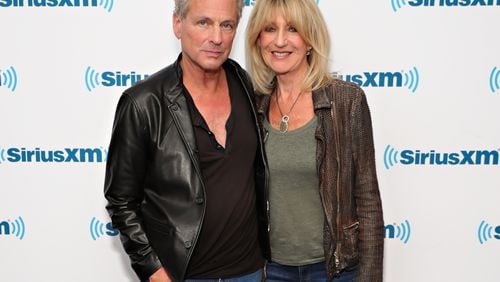 NEW YORK, NY - JUNE 09: Lindsey Buckingham and Christine McVie visit the SiriusXM Studio on June 9, 2017 in New York City. (Photo by Cindy Ord/Getty Images for SiriusXM)