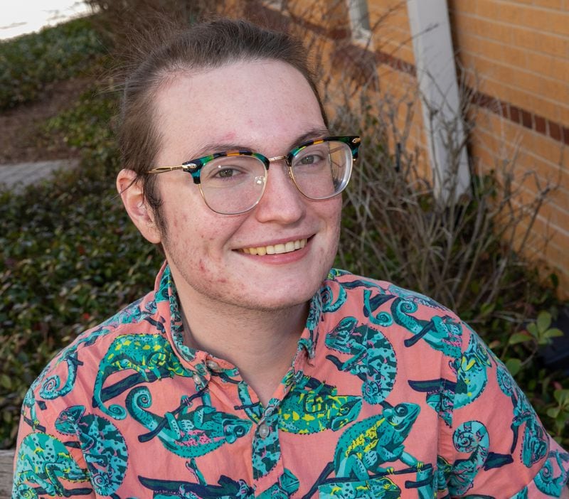 Kennesaw State University junior Frankie Berryman is on the President’s List after nearly failing school before finding campus services that help students become sober. (Jenni Girtman for The Atlanta Journal-Constitution)