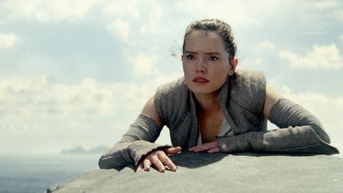 Daisy Ridley stars in “Star Wars: The Last Jedi.” Contributed by Jonathan Olley, Lucasfilm Ltd.