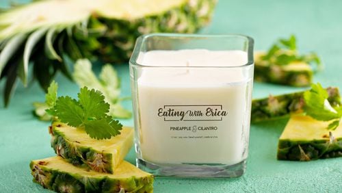 Atlanta-based Erica Key, better known for her company, Eating with Erica, offers a line of food-inspired candles. Contributed by Elena Veselova