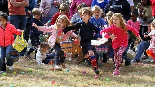 Among the Easter Egg Hunts scheduled today are one in Clarkston and another in Avondale Estates. Clarkston First Baptist Church will hold an egg hunt from 10 a.m. to 1 p.m. at Milam Park, 3867 Norman Road, Clarkston. 404-292-5686, ClarkstonFBC.org. The Avondale Estates’ Easter Egg Hunt is 10 a.m. today at Willis Park, 51 Dartmouth Ave. for children ages up to 10. AvondaleEstates.org. AJC file photo