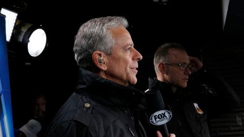 Thom Brennaman in the booth will call the Falcons at Cardinals on Sunday. (Photo courtesy of Fox Sports)