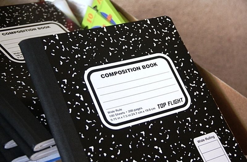 Your middle schooler will need composition books for English class and science labs.