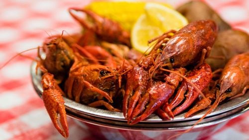 Steamed crawfish scented with lemongrass at Crawfish Shack on Buford Highway. CONTRIBUTED BY HENRI HOLLIS