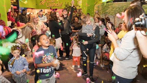 Children’s Museum of Atlanta will ring in 2018 before sunset with a Bubble Bash. This photo shows last year’s celebration. CONTRIBUTED