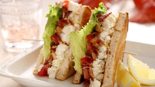 Take the perfect sandwich even further: Add lobster. This BLT variation from "Soup Nights," by Betty Rosbottom, dresses lobster chunks in a lemon zest and tarragon mayo. (Food styling by Mark Graham.) (Michael Tercha/Chicago Tribune/TNS)