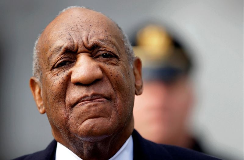 In this April 18, 2018 file photo, Bill Cosby arrives for his sexual assault trial at the Montgomery County Courthouse in Norristown. On Thursday, April 26, 2018, Cosby was convicted of drugging and molesting a woman in the first big celebrity trial of the #MeToo era, completing the spectacular late-life downfall of a comedian who broke racial barriers in Hollywood on his way to TV superstardom as America's Dad. (AP Photo/Matt Slocum, File)