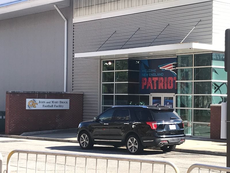 The New England Patriots practiced for Super Bowl LIII this week at an indoor facility on Georgia Tech's campus. 