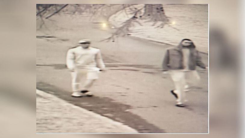 Anyone with information on the identity of the men seen here are asked to contact Fulton County police.