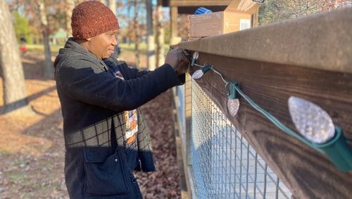 The City of Dunwoody is setting up thousands of lights to make Brook Run Park shine during December.