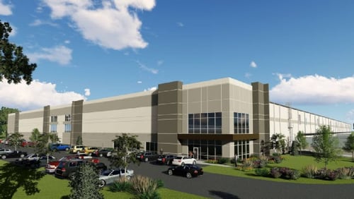 This is a rendering of the previously planned distribution center.