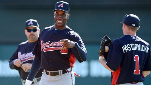 Fred McGriff, looking fit and trim at Atlanta Braves spring training camp in 2013, was acquired by the Braves in a trade with the Padres on July 18, 1993. (AJC file photo)