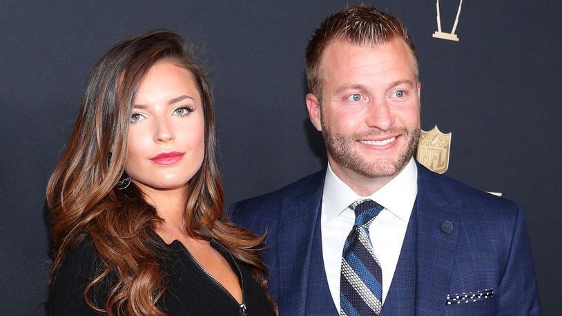 Los Angeles Rams coach Sean McVay attends the NFL Honors show with his girlfriend, Veronika Khomyn, Feb. 3, 2018, at University of Minnesota in Minneapolis.
