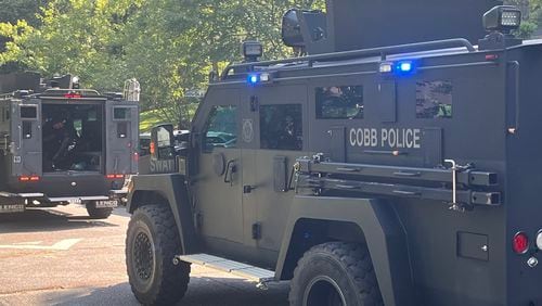 A SWAT standoff unfolded in a Cobb County neighborhood Wednesday afternoon.