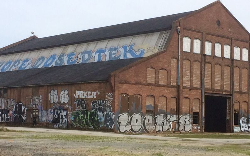 Known as a canvas for graffiti artists and a backdrop for movies, the old Pratt-Pullman yards are up for sale. (Photo by Bill Torpy)