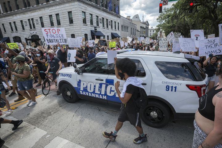Photos: Protesters peacefully march in Savannah