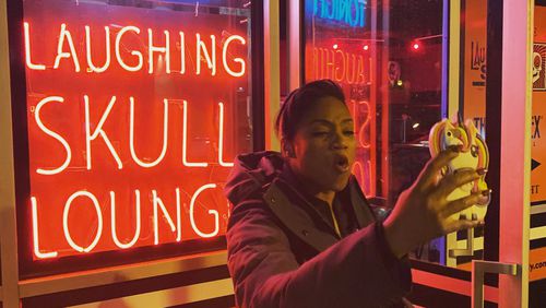 Tiffany Haddish is using the Laughing Skull Lounge to test out new stand-up material. CREDIT: Marshall Chiles