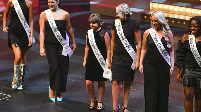 Kelsey Norris' path to the 2022 Miss Georgia Scholarship began as an infant in Russia. She's faced several challenging medical issues, and is now Miss Conyers Cherry Blossom and competing at RiverCenter for the Performing Arts in Columbus, Georgia. (Courtesy of Mike Haskey/Ledger-Enquirer)