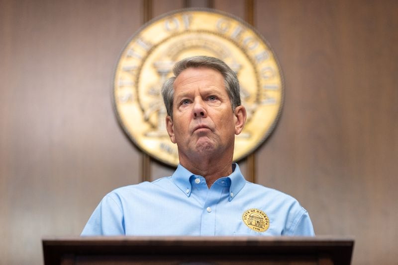 Gov. Brian Kemp was the chief supporter of a measure to create an oversight panel for prosecutors -- something some allies of Donald Trump hope to use to punish Fulton County District Attorney Fani Willis after she brought an indictment against the former president. But Kemp has said he has seen no evidence that the Democratic prosecutor should merit the panel’s scrutiny. (Arvin Temkar / arvin.temkar@ajc.com)