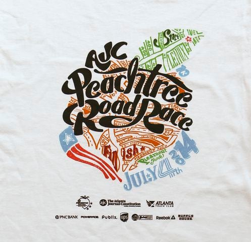AJC Peachtree Road Race T-shirt design revealed