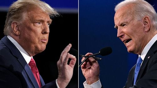 This combination of pictures shows former US President Donald Trump (L) and US President Joe Biden. (Brendan Smialowski and Jim Watson/AFP via Getty Images/TNS)