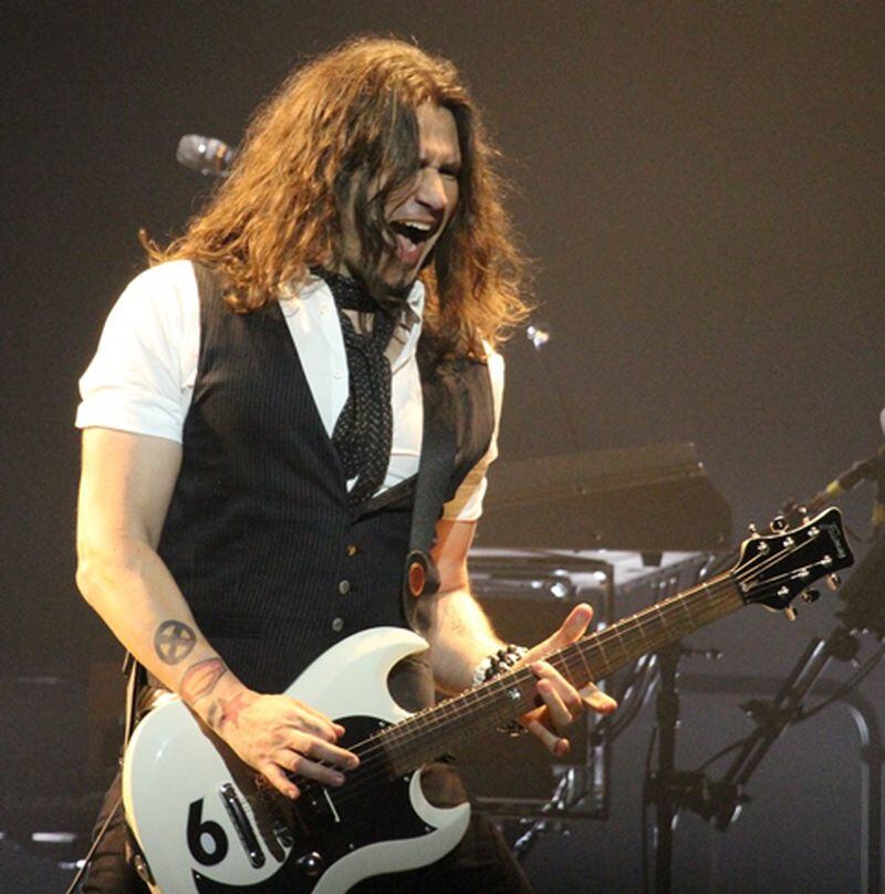  Bon Jovi guitarist Phil X makes a joyful noise. Photo: Melissa Ruggieri/AJC