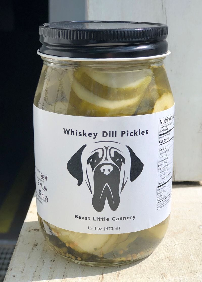 Whiskey dill pickles from Beast Little Cannery. Courtesy of Missy Stocks