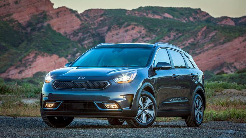 SK Innovation makes lithium-ion batteries for hybrid vehicles, including automobiles made by Kia and Hyundai. Pictured here is a 2018 Niro Plug-In Hybrid. SPECIAL: KIA Motors.