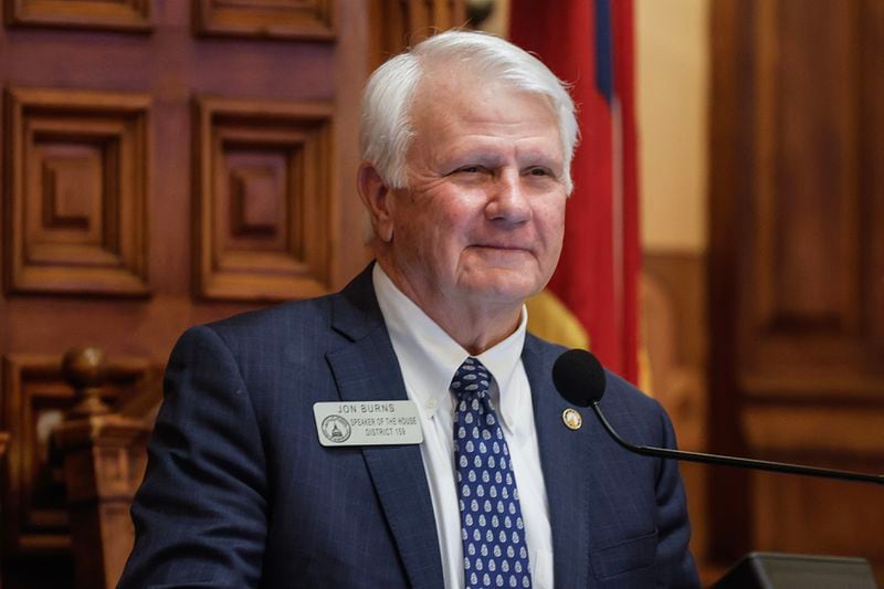 Georgia House Speaker Jon Burns signaled his post-session and longer-term priorities Wednesday when he created two new House working groups to do deep dives on policy once this session gavels out. (Natrice Miller/The Atlanta Journal-Constitution