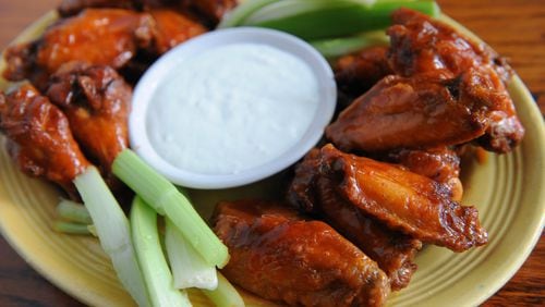 Buffalo chicken wings are on the ‘Welcome Back’ menu at the renovated Manuel’s Tavern. (BECKY STEIN PHOTOGRAPHY)