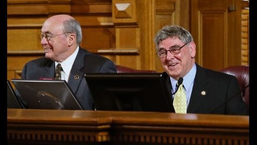 State Rep. Gerald Greene (right) was shot Thursday during a robbery at a convenience store in Columbus.