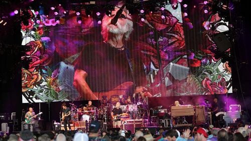 Dead & Company is led by legendary Grateful Dead guitarist, singer and songwriter Bob Weir, along with drummers Mickey Hart and Bill Kreutzmann, formner Allman Brothers bassist Oteil Burbridge and keyboardist Jeff Chimenti and Grammy award winning solo guitarist, singer and songwriter John Mayer. The band performed together at the Lakewood Amphitheater, Tuesday, June 13, 2017. (Akili-Casundria Ramsess/Eye of Ramsess Media)