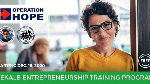 DeKalb County is partnering with Operation HOPE to offer a free, eight-week entrepreneurship training course.