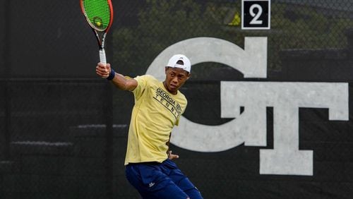 Christopher Eubanks’ 31 wins this year is fifth most in Georgia Tech history. (Danny Karnik/GTAA)