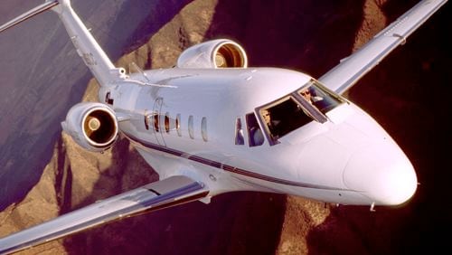 The Citation VII, a corporate jet in an undated file photo, may one model that will be used by United Airlines to win the premium-class customers it has lost to the booming private jet market. The company is launching a unit that is poised within five years to operate 200 corporate jets seating six to 14 passengers, according to the Wall Street Journal, April 26, 2001. (Photo Courtesy of Cessna Corp/Newsmakers)