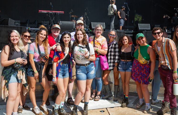 Atlanta, Ga: Fans gather early on Sunday to catch their favorite acts on the last day of Music Midtown 2023. Photo taken Sunday September 17, 2023 at Piedmont Park. (RYAN FLEISHER FOR THE ATLANTA JOURNAL-CONSTITUTION)