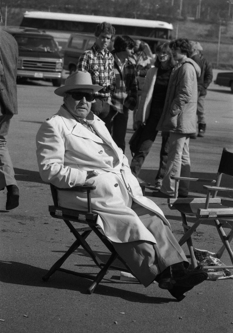Here's Jackie Gleason hanging out in between takes during "Smokey and the Bandit II" filming. Atlanta Journal-Constitution Photographic Archive. Photo: Jerome McClendon
