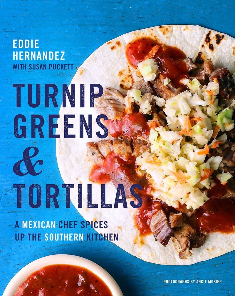 “Turnip Greens & Tortillas,” © 2018 by Eddie Hernandez & Susan Puckett. Reproduced by permission of Houghton Mifflin Harcourt/Rux Martin Books. All rights reserved.