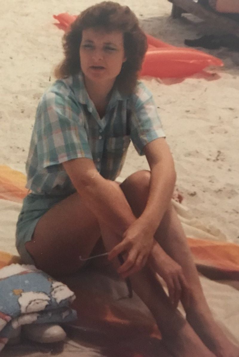 Donna Brown at the beach in an undated family photo.