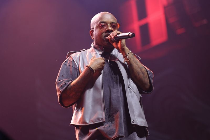 Music producer and artist Jermaine Dupri performs for a packed crowd, during his "The South Got Something to Say" show at the Caesars Superdome in New Orleans. The Essence Festival is celebrating its 29th year, and the 50th anniversary of hip-hop.(TYSON HORNE / TYSON.HORNE@AJC.COM)