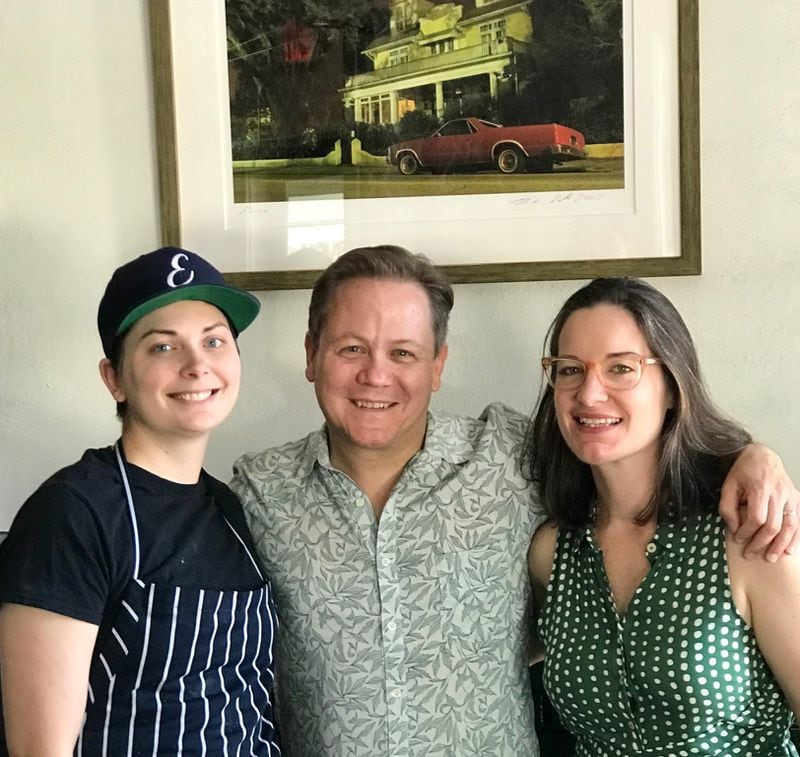 (L-R) Expat chef Savannah Sasser and owners Jerry and Krista Slater. Photo: Joseph Prince.