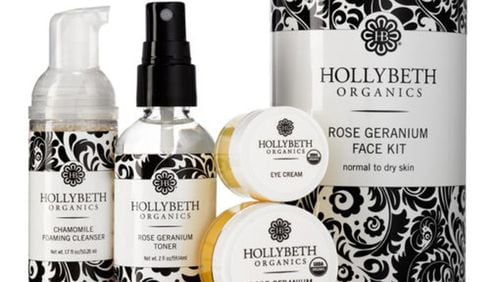 Rose Geranium Face Kit from Atlanta-based HollyBeth Organics