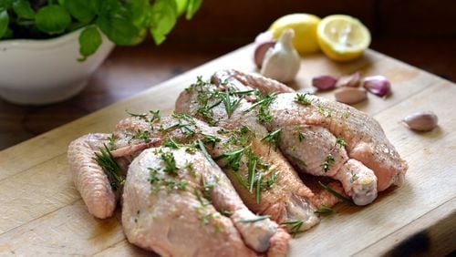 The Centers for Disease Control and Prevention warns consumers that washing raw chicken does more harm than good. Washing can spread germs from the chicken to other food or utensils. CONTRIBUTED BY ADOBE STOCK