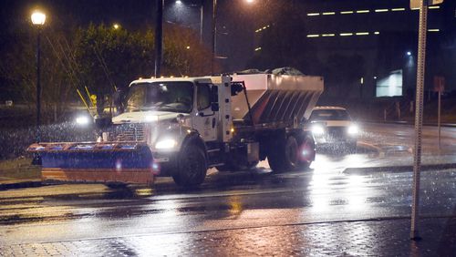 Cobb County road crews are preparing for freezing rain early Monday