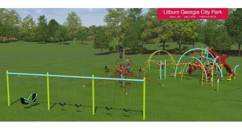 Lilburn has ordered new playground equipment for its city park.