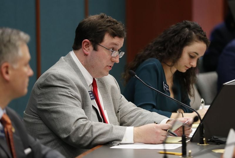 2/8/18 - Atlanta - Sen. Josh McKoon chaired the hearing. The Senate Judiciary Committee B held a hearing on SB 375, presented by Sen. William Ligon, titled the “Keep Faith in Adoption and Foster Care Act”. BOB ANDRES /BANDRES@AJC.COM