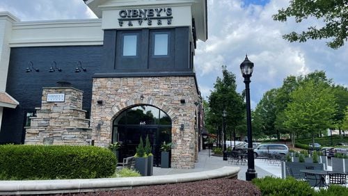 The exterior of Gibney's Tavern at the Avenue West Cobb.