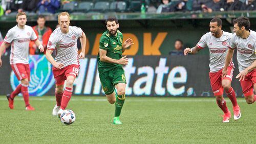May 14, 2017; Portland, OR, USA; Portland Timbers midfielder Diego Valeri (8) during the first half at Providence Park. Photo: Craig Mitchelldyer-Portland Timbers